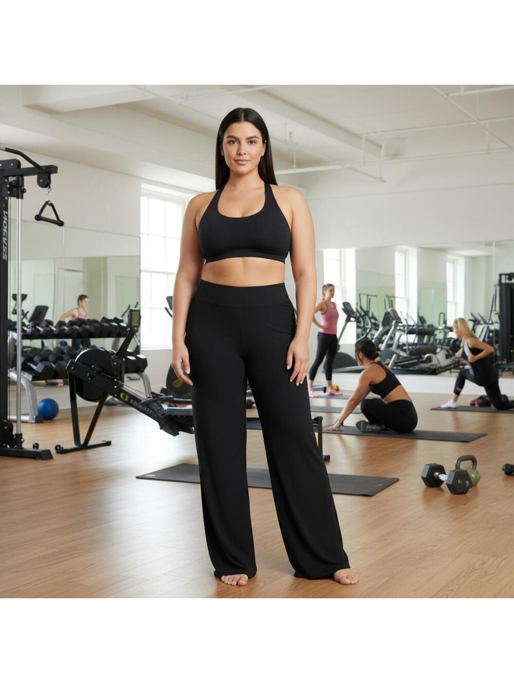 ODODOS Pants 2XL Black Activewear Wide Leg Yoga Loungewear